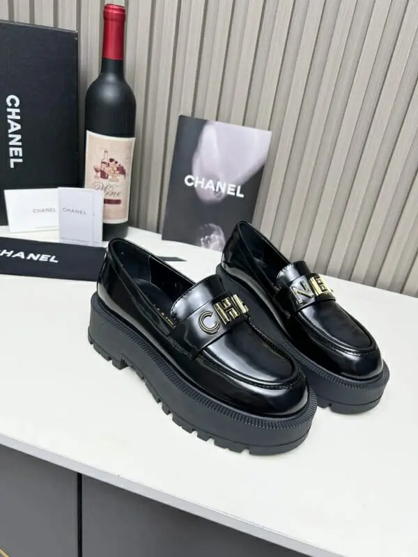 chanel cuir chaussures pour femme s_1245b353